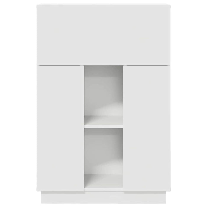 Birou cu raft cu ușă Alb 71.5 x 31.5 x 106.5 cm Lemn compozit - WALTI WALTI