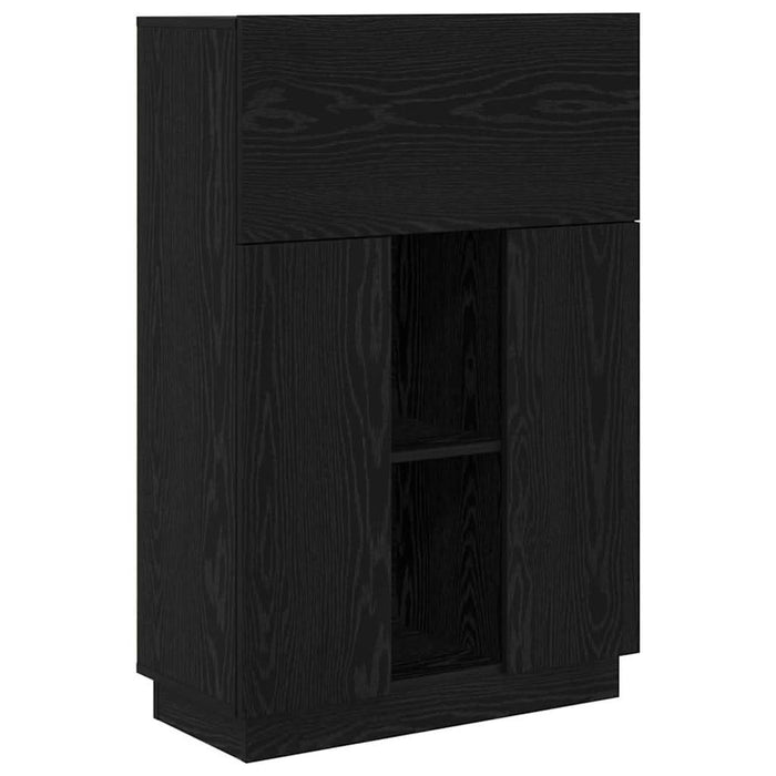 Birou cu raft Stejar Negru 71.5 x 31.5 x 106.5 cm Lemn compozit - WALTI WALTI