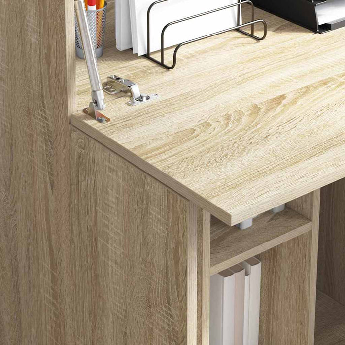 Birou cu ușă Stejar sonoma 71.5 x 31.5 x 106.5 cm Lemn compozit - WALTI WALTI
