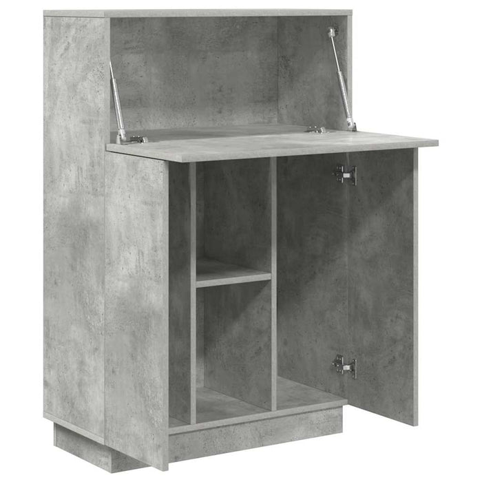 Birou cu raft cu ușă Gri 71.5 x 31.5 x 106.5 cm Lemn compozit - WALTI WALTI