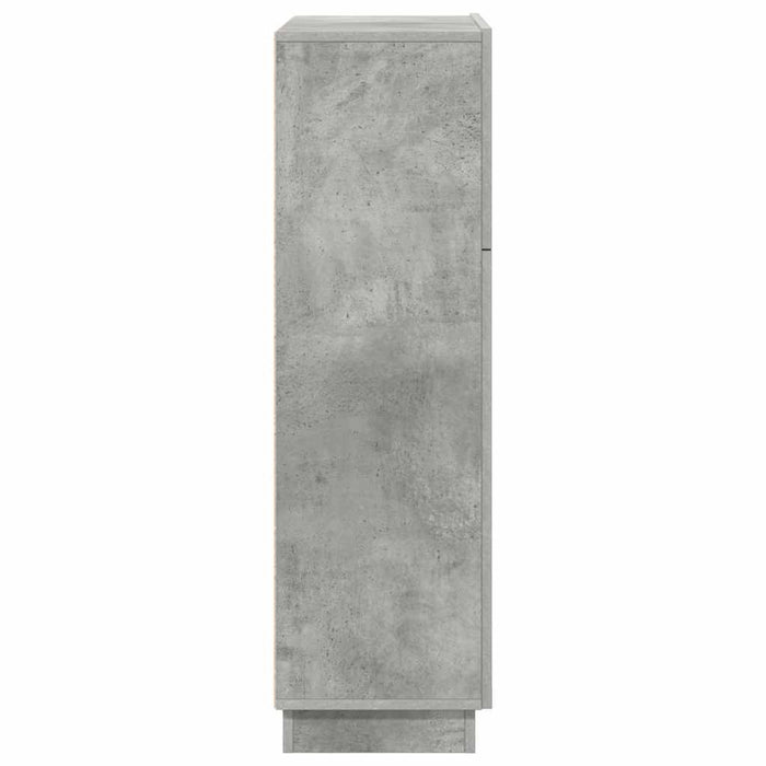 Birou cu raft cu ușă Gri 71.5 x 31.5 x 106.5 cm Lemn compozit - WALTI WALTI