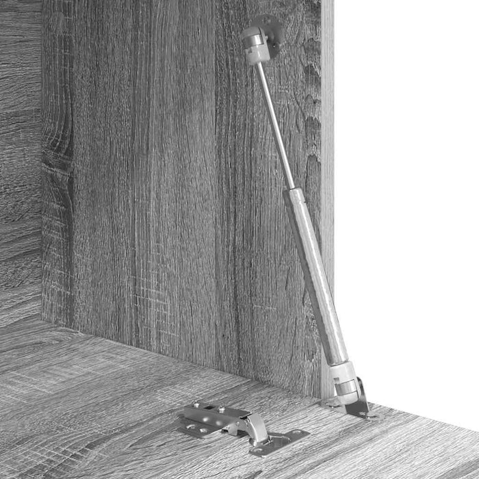 Birou cu raft cu ușă Gri 71.5 x 31.5 x 106.5 cm Lemn compozit - WALTI WALTI