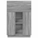 Birou cu raft cu ușă Gri 71.5 x 31.5 x 106.5 cm Lemn compozit - WALTI WALTI