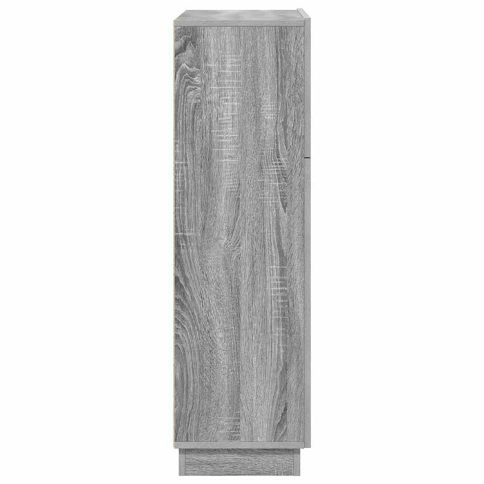 Birou cu raft cu ușă Gri 71.5 x 31.5 x 106.5 cm Lemn compozit - WALTI WALTI