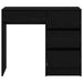 Birou cu sertar Stejar negru 90 x 37.5 x 75 cm Lemn compozit - WALTI WALTI