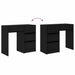 Birou cu sertar Stejar negru 90 x 37.5 x 75 cm Lemn compozit - WALTI WALTI