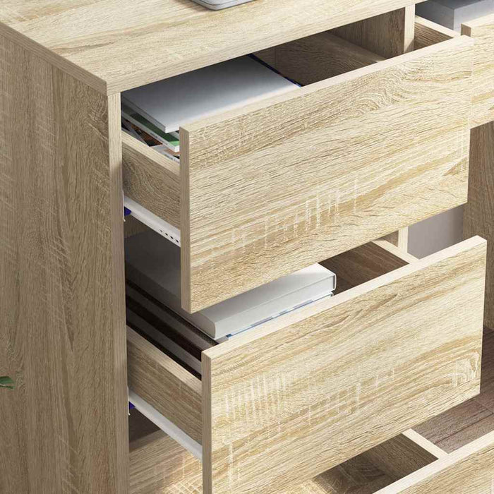 Birou cu sertar Stejar sonoma 90 x 37.5 x 75 cm Lemn compozit - WALTI WALTI