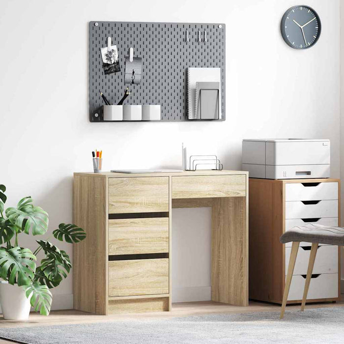 Birou cu sertar Stejar sonoma 90 x 37.5 x 75 cm Lemn compozit - WALTI WALTI