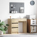 Birou cu sertar Stejar sonoma 90 x 37.5 x 75 cm Lemn compozit - WALTI WALTI