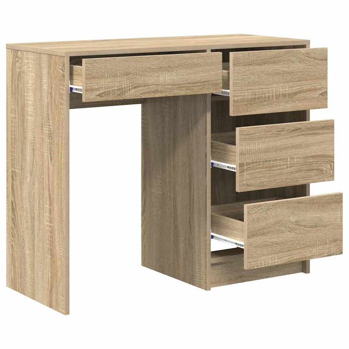 Birou cu sertar Stejar sonoma 90 x 37.5 x 75 cm Lemn compozit - WALTI WALTI