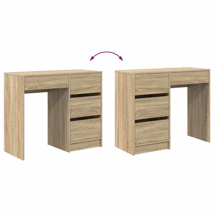 Birou cu sertar Stejar sonoma 90 x 37.5 x 75 cm Lemn compozit - WALTI WALTI