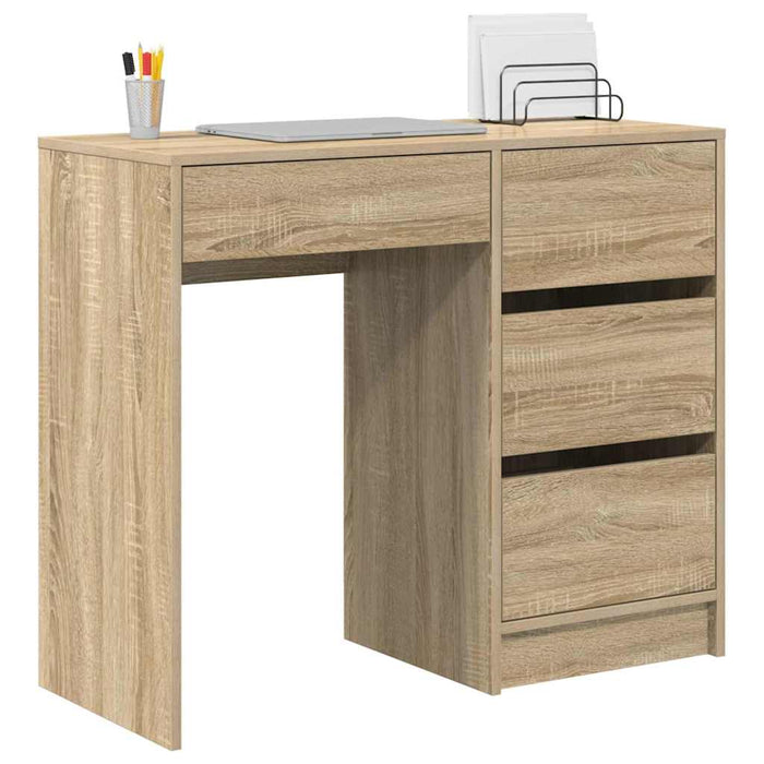 Birou cu sertar Stejar sonoma 90 x 37.5 x 75 cm Lemn compozit - WALTI WALTI