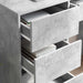 Birou cu sertar Gri beton 90 x 37.5 x 75 cm Lemn compozit - WALTI WALTI