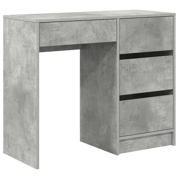Birou cu sertar Gri beton 90 x 37.5 x 75 cm Lemn compozit - WALTI WALTI