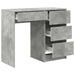 Birou cu sertar Gri beton 90 x 37.5 x 75 cm Lemn compozit - WALTI WALTI