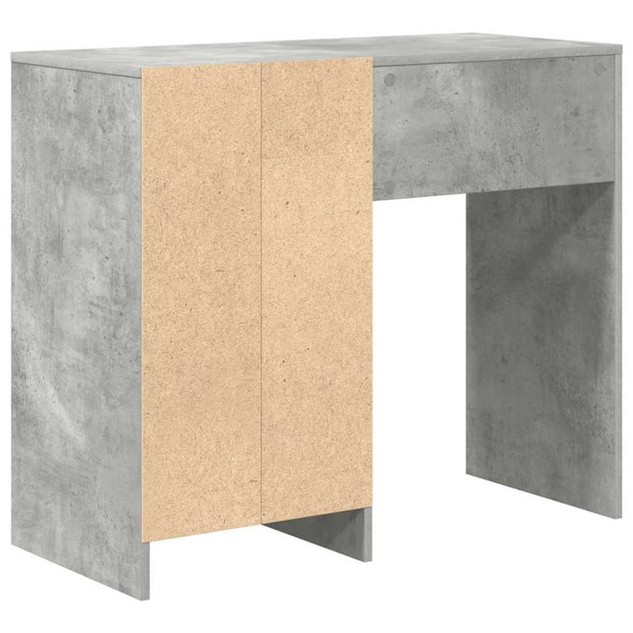 Birou cu sertar Gri beton 90 x 37.5 x 75 cm Lemn compozit - WALTI WALTI