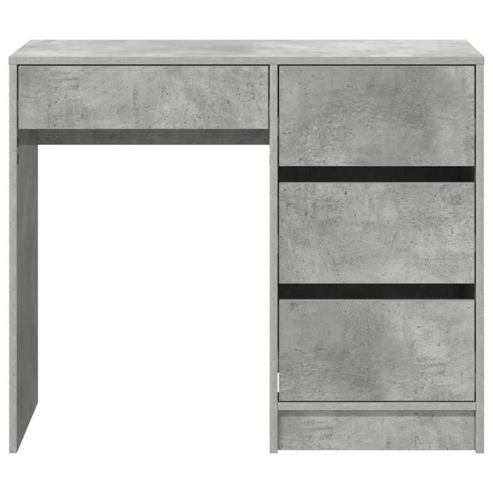 Birou cu sertar Gri beton 90 x 37.5 x 75 cm Lemn compozit - WALTI WALTI