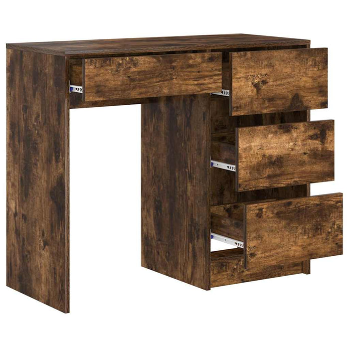 Birou cu sertar Stejar fumuriu 90 x 37.5 x 75 cm Lemn compozit - WALTI WALTI