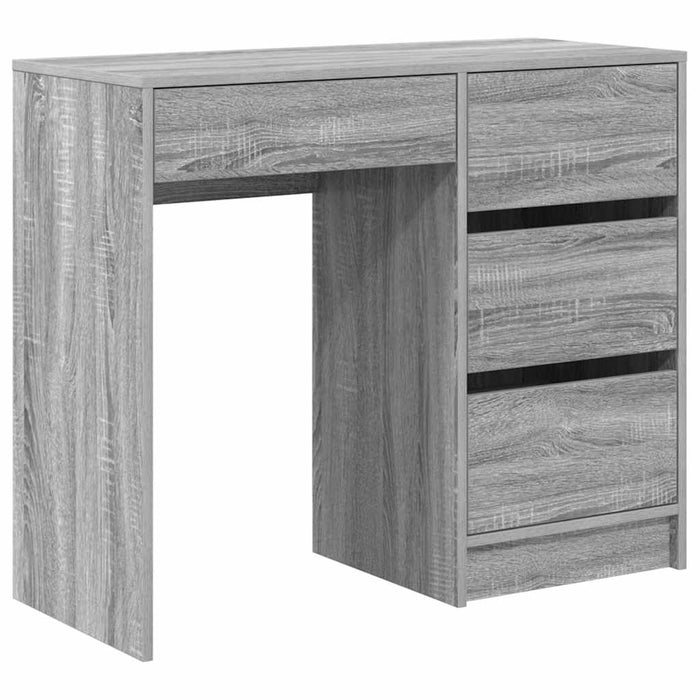 Birou cu sertar Gri Sonoma 90 x 37.5 x 75 cm Lemn compozit - WALTI WALTI