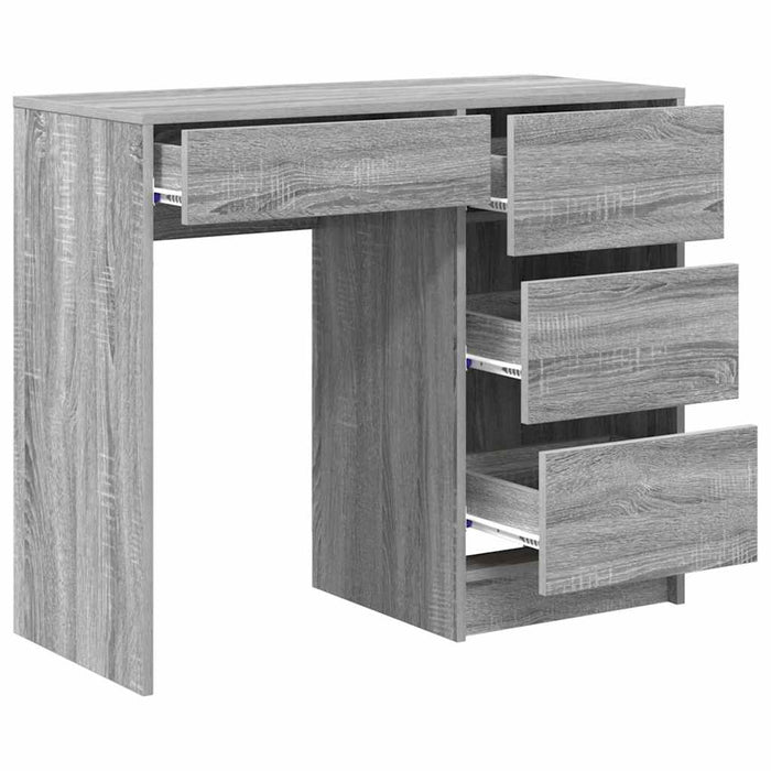 Birou cu sertar Gri Sonoma 90 x 37.5 x 75 cm Lemn compozit - WALTI WALTI
