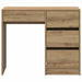 Birou cu raft stejar artizanal 90 x 37.5 x 75 cm Lemn compozit - WALTI WALTI