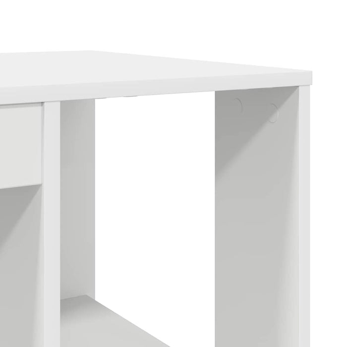 Birou cu Depozitare Alb 130 x 50.5 x 75 cm Lemn compozit - WALTI WALTI