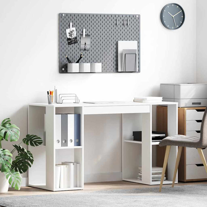 Birou cu Depozitare Alb 130 x 50.5 x 75 cm Lemn compozit - WALTI WALTI