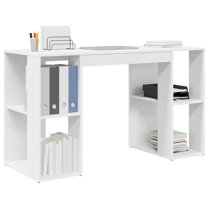 Birou cu Depozitare Alb 130 x 50.5 x 75 cm Lemn compozit - WALTI WALTI