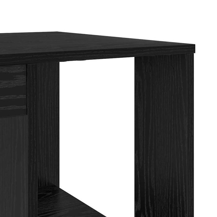 Birou cu Depozitare cu raft Stejar Negru 130 x 50.5 x 75 cm - WALTI WALTI