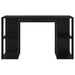 Birou cu Depozitare cu raft Stejar Negru 130 x 50.5 x 75 cm - WALTI WALTI
