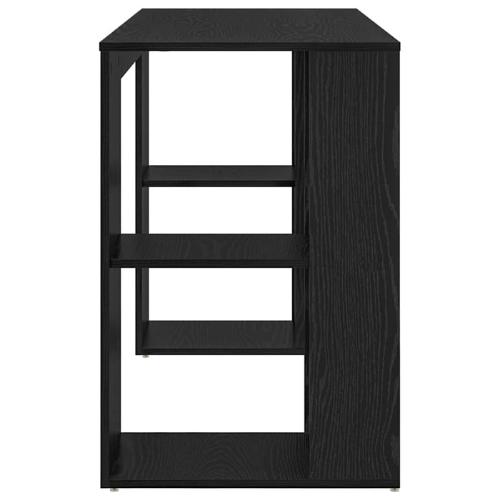 Birou cu Depozitare cu raft Stejar Negru 130 x 50.5 x 75 cm - WALTI WALTI
