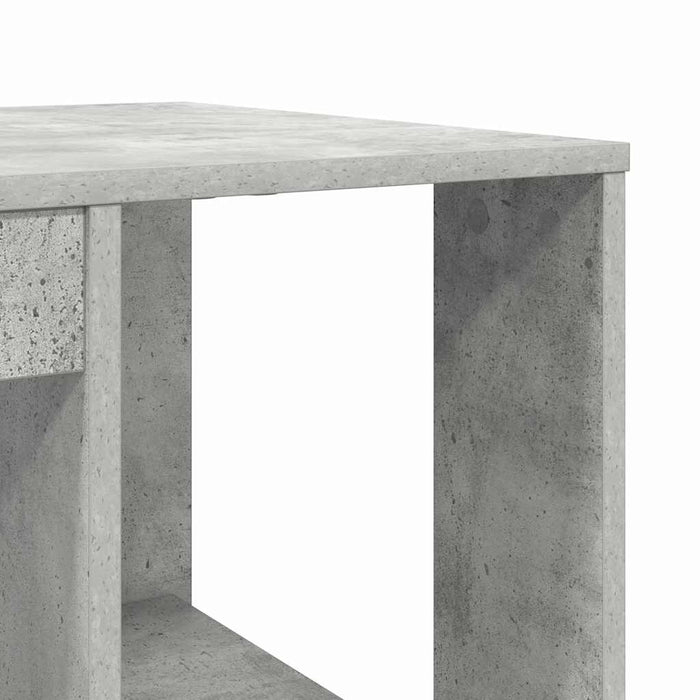 Birou cu Depozitare Gri beton 130 x 50.5 x 75 cm Lemn compozit - WALTI WALTI