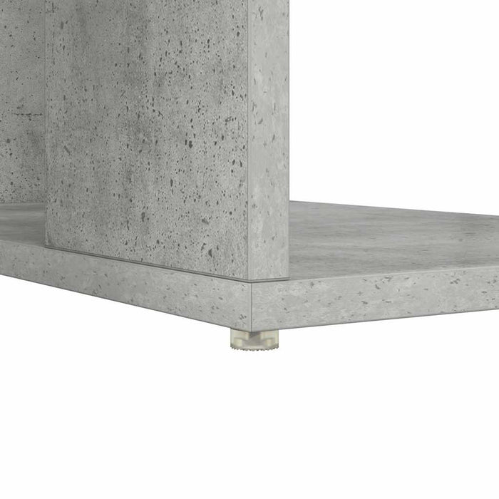Birou cu Depozitare Gri beton 130 x 50.5 x 75 cm Lemn compozit - WALTI WALTI