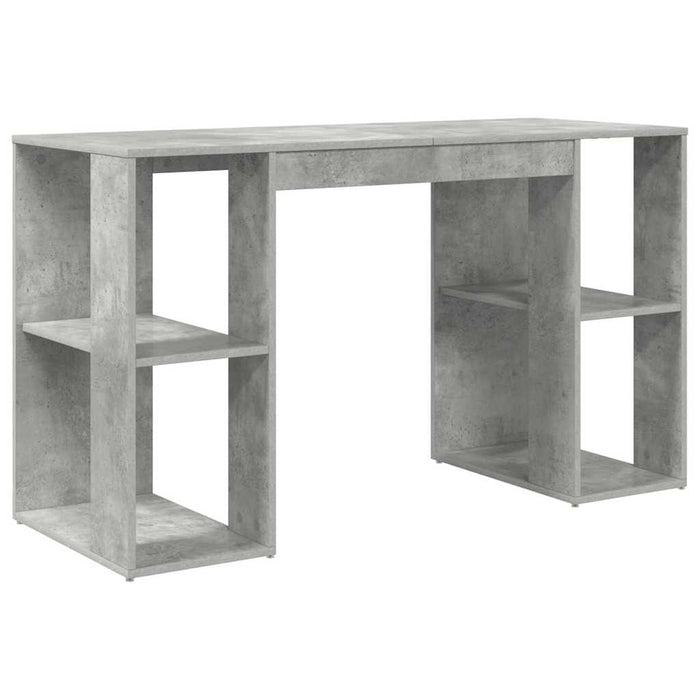 Birou cu Depozitare Gri beton 130 x 50.5 x 75 cm Lemn compozit - WALTI WALTI