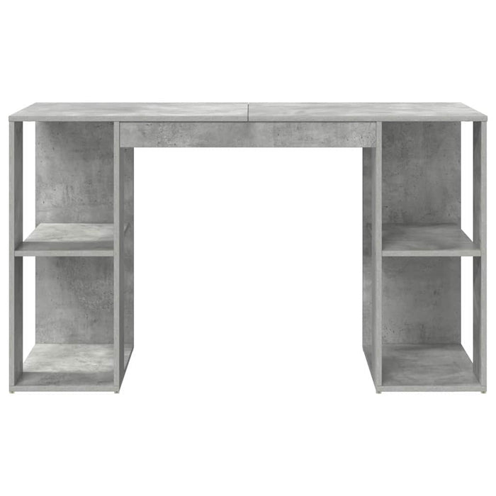 Birou cu Depozitare Gri beton 130 x 50.5 x 75 cm Lemn compozit - WALTI WALTI