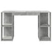 Birou cu Depozitare Gri beton 130 x 50.5 x 75 cm Lemn compozit - WALTI WALTI