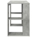 Birou cu Depozitare Gri beton 130 x 50.5 x 75 cm Lemn compozit - WALTI WALTI