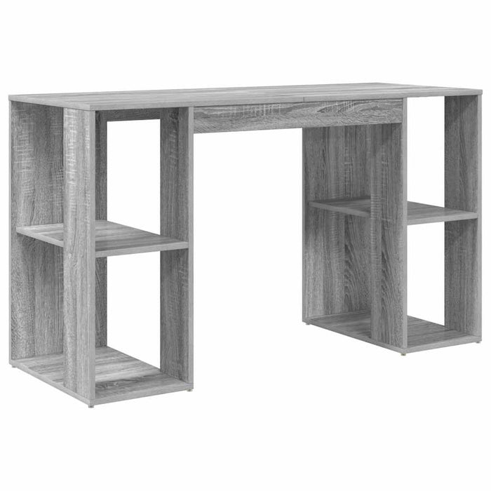 Birou cu Depozitare Gri Sonoma 130 x 50.5 x 75 cm Lemn compozit - WALTI WALTI