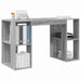 Birou cu Depozitare Gri Sonoma 130 x 50.5 x 75 cm Lemn compozit - WALTI WALTI