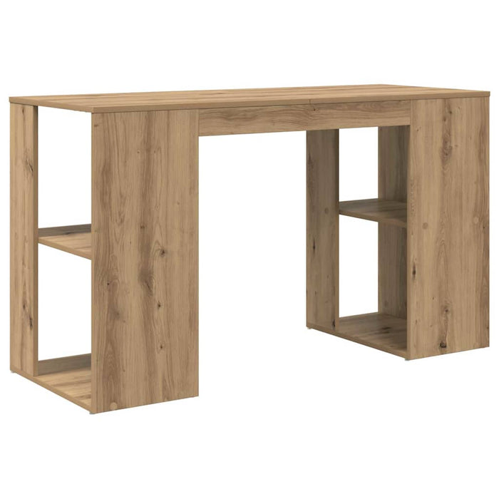 Birou cu Depozitare cu raft stejar artizanal 130 x 50.5 x 75 cm - WALTI WALTI