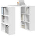 Birou cu raft cu depozitare Alb 90 x 50 x 75 cm Lemn compozit - WALTI WALTI