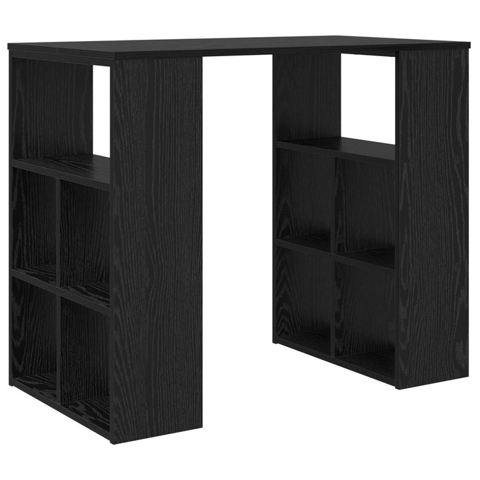 Birou cu raft Stejar Negru 90 x 50 x 75 cm Lemn compozit - WALTI WALTI