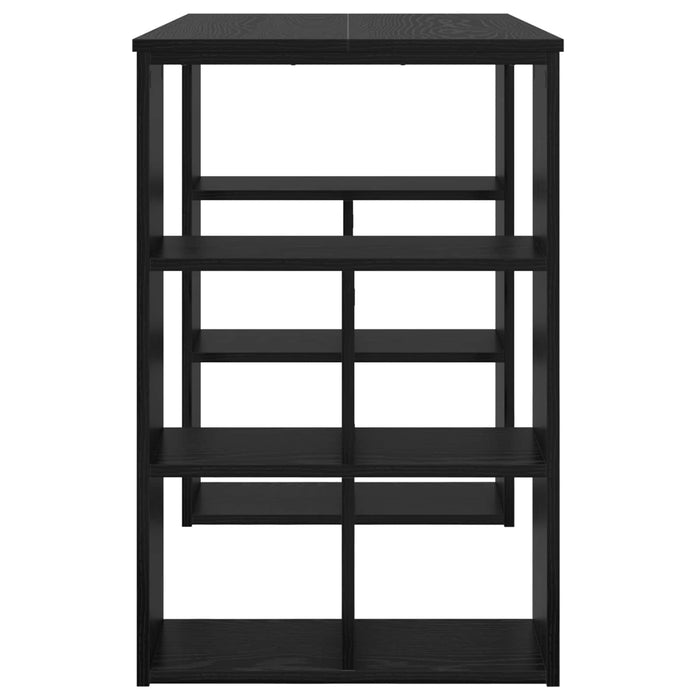 Birou cu raft Stejar Negru 90 x 50 x 75 cm Lemn compozit - WALTI WALTI
