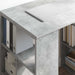 Birou cu raft Gri din beton 90 x 50 x 75 cm Lemn compozit - WALTI WALTI