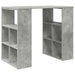Birou cu raft Gri din beton 90 x 50 x 75 cm Lemn compozit - WALTI WALTI