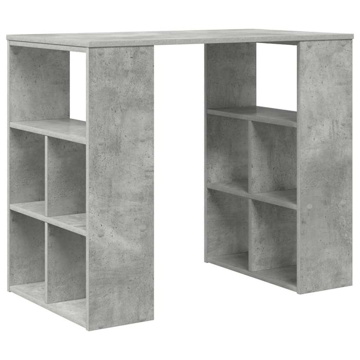 Birou cu raft Gri din beton 90 x 50 x 75 cm Lemn compozit - WALTI WALTI