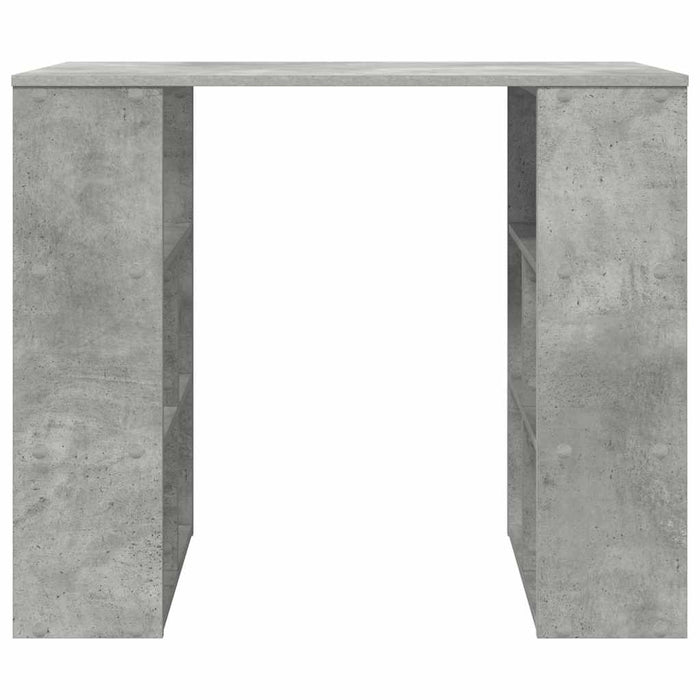 Birou cu raft Gri din beton 90 x 50 x 75 cm Lemn compozit - WALTI WALTI