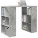 Birou cu raft Gri din beton 90 x 50 x 75 cm Lemn compozit - WALTI WALTI