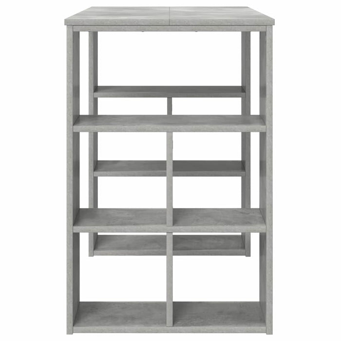 Birou cu raft Gri din beton 90 x 50 x 75 cm Lemn compozit - WALTI WALTI