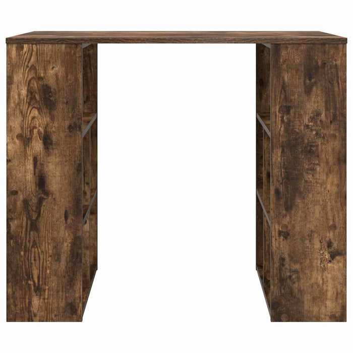 Birou cu raft Stejar fumuriu 90 x 50 x 75 cm Lemn compozit - WALTI WALTI